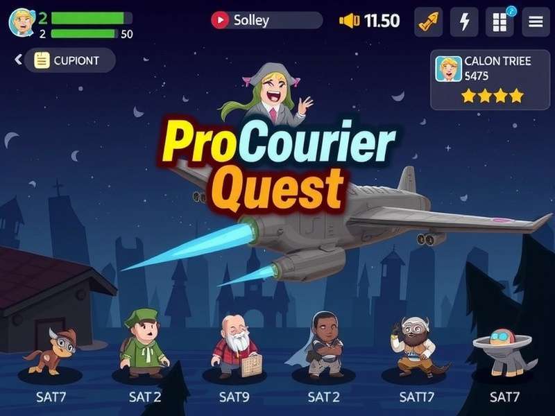 Pro Courier Quest Game Screenshot